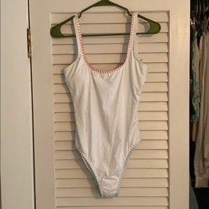 Lucky Brand White One-piece bathing suit Size L
